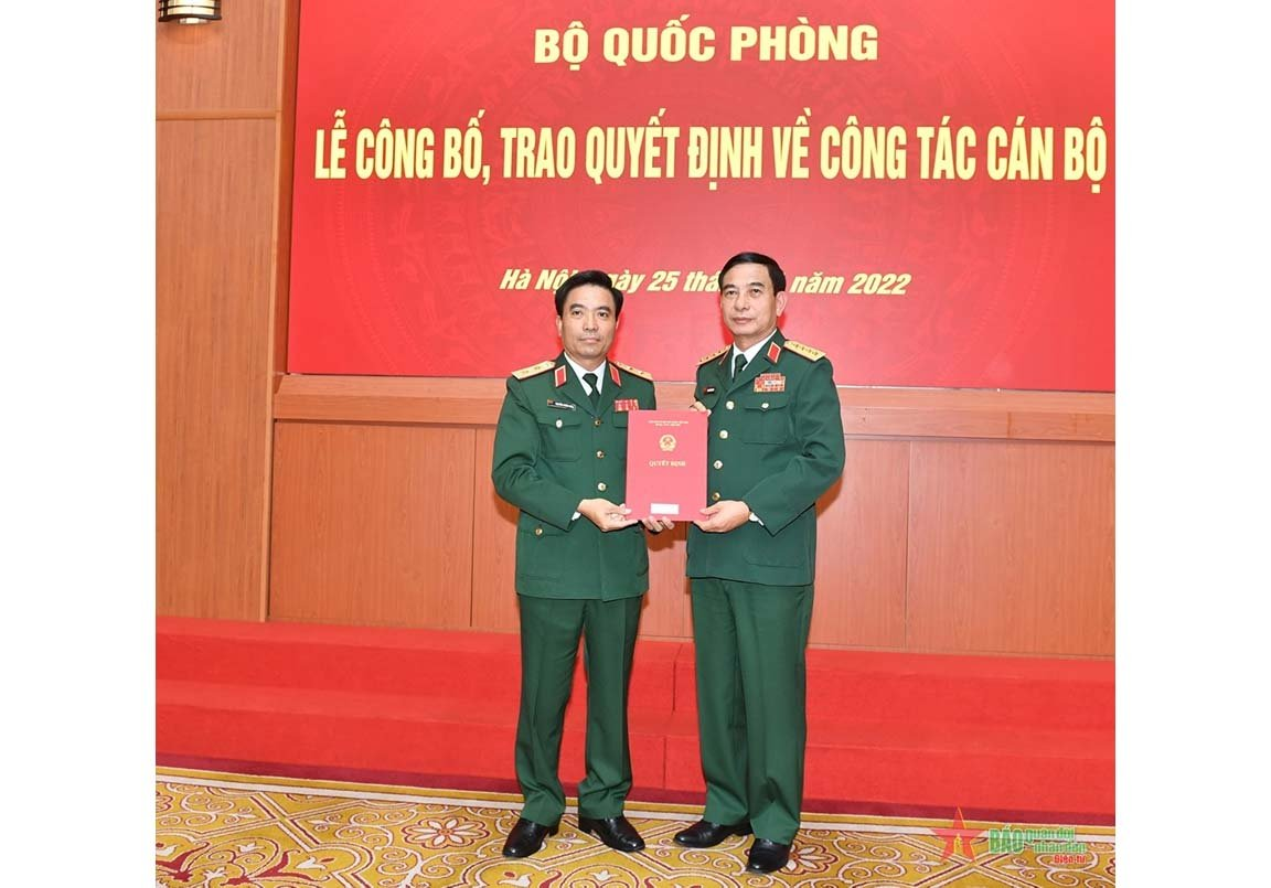 Đại tướng Phan Văn Giang chủ trì lễ công bố, trao quyết định về công tác cán bộ